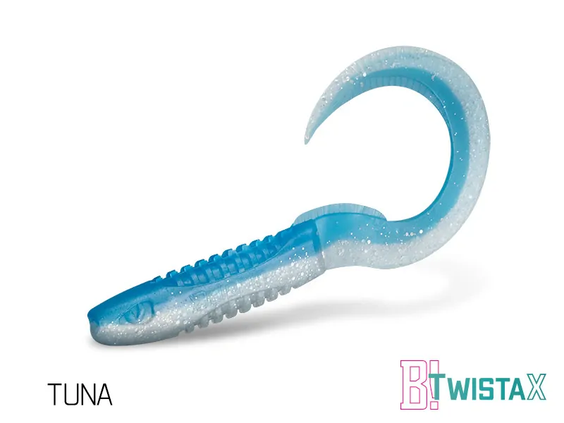 Umělá nástraha Delphin TwistaX Eeltail UVs / 5ks 6cm/TUNA