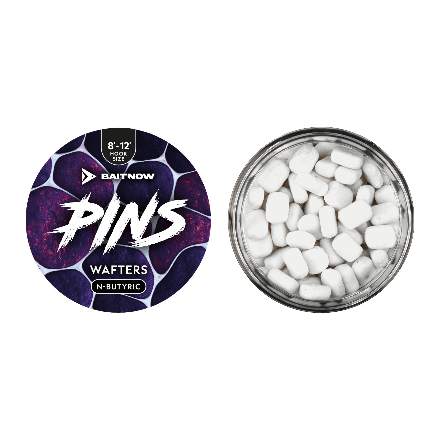 WAFTERS METHOD FEEDER - PINS N-BUTYRIC VEL. 8-12mm 12g - balení 1 ks