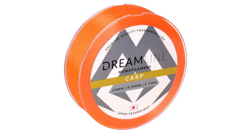 VLASEC - DREAMLINE CARP - 0.30mm/9.73kg/1200m - FLUO/ORANŽOVÁ - 1 cívka