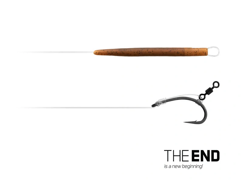 Návazec Delphin THE END D-Rig / 2ks 20 cm / 17lbs / #6