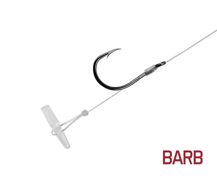 Návazec Delphin FLR Quickstop / 6ks 8cm / 0,22mm / BARB #10