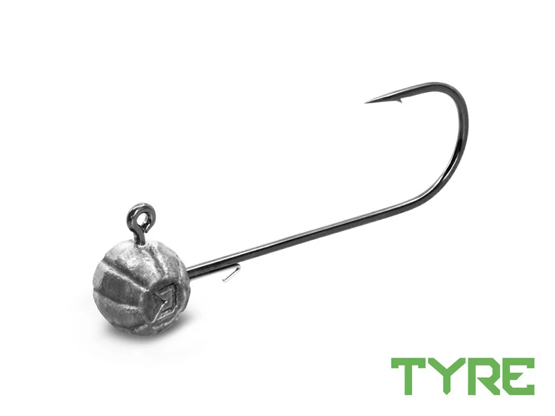 Jigová hlava s držákem Delphin TYRE / 5ks 10g-4/0