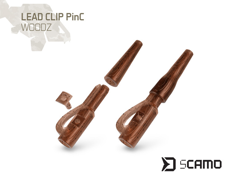 Klip na olovo Delphin sCAMO PinC WOODZ 10ks