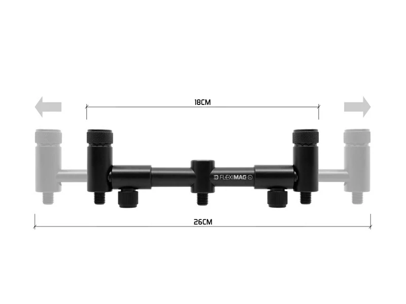 Roztahovací hrazda na pruty Delphin FlexiMAG BUZZ L L 18-25cm