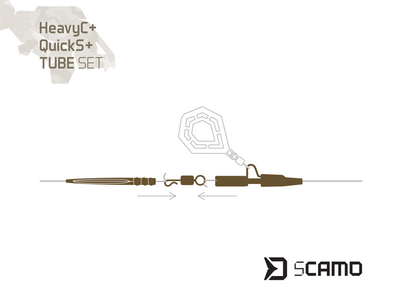 Set Delphin sCAMO HeavyC + QuickS + Tube 5 setů #4