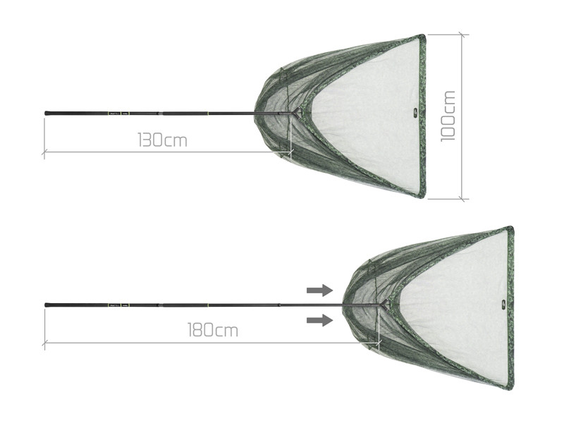 Podběrák Delphin TELEFIX C2G 100x100/1.8m/2díly/Tele