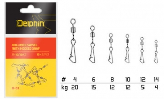 Rollings swivel with Hooked snap B-03