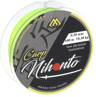 Mikado VLASEC - NIHONTO CARP - 0.30mm/10.30kg/300m - FLUO/ŽLUTÁ - 1 cívka