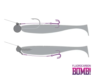 BOMB! Twisto RIGS Fluorocarbon / 3ks #6/8cm