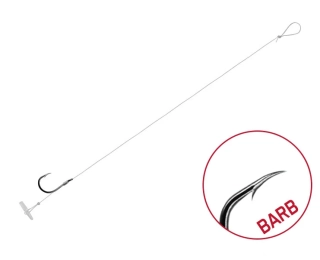 Návazec Delphin FLR Quickstop / 6ks 8cm / 0,22mm / BARB #10