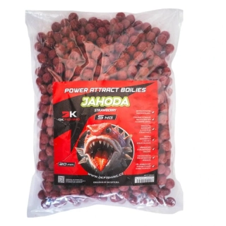 DK FISHING boilies Power Attract jahoda 5kg 24mm