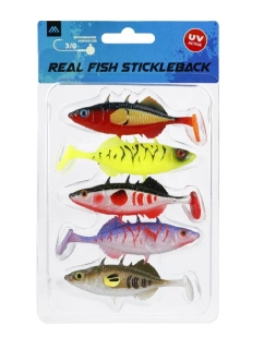 NÁSTRAHA - REAL FISH STICKLEBACK 8cm / MIX - op.5szt.