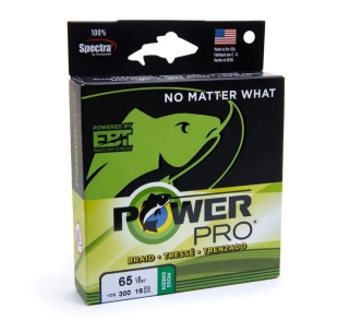 Pletená šňůra PowerPro 135 m 0,10 mm 5 kg mechově zelená