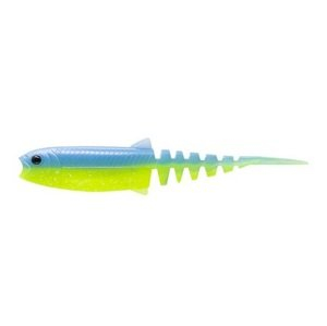 Savage gear gumová nástraha cannibal minnow v-tail blue chart - 8 cm 3,4 g