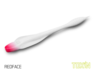 Umělá nástraha Delphin TOXIN UVs / 8ks 8cm / REDFACE