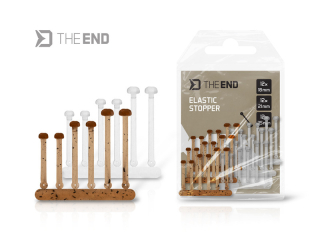 Elastická zarážka Delphin TheEND / 36ks 18,21,25 mm / Ground+Clear