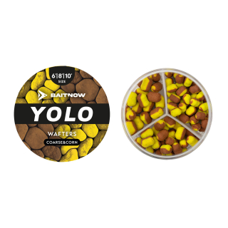 WAFTERS METHOD FEEDER - YOLO YELLOW & BRONZE COARSE & CORN VEL. 6/8/10 24g - 1 ks