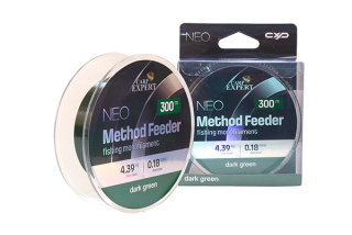 CARP EXPERT NEO METHOD FEEDER TMAVĚ ZELENÝ MONOFILNÍ VLASEC 0,25 mm 8,27 kg 300 m