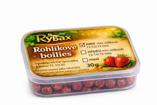 Rohlíkové boilies Jahoda Maxi - Velikost 18 mm