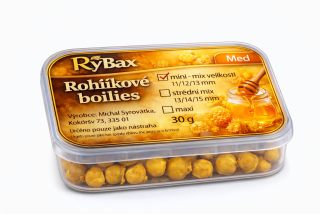 Rohlíkové boilies Med Maxi - Velikost 18 mm