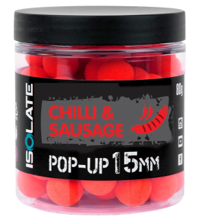 Shimano Bait IsolatePop-Up Chilli Sausage 15mm - 80g fluo červená