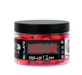 Shimano Bait IsolatePop-Up Chilli Sausage 12mm - 50g fluo červená