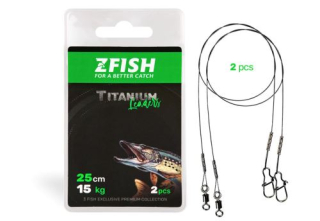 ZFISH Lanko Titanium Leader - 2ks Délka 15cm/7Kg