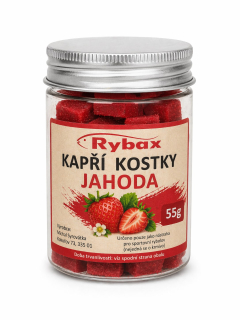 Rybax Kapří kostky Jahoda 55g
