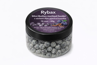 Rybax Boilies v suchém dipu – Pijavice & Švestka 10 mm / 40 g
